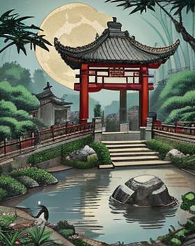 月下孤影怒剑行