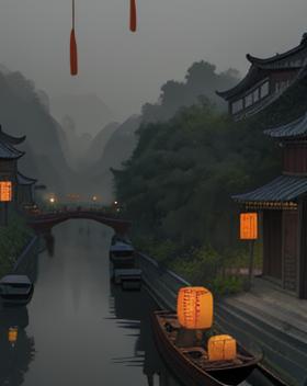 皓月浮云间