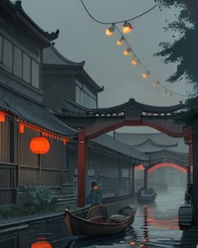 《月影朦胧下的乱世情》