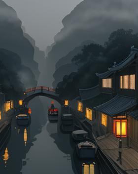 《月下独酌，剑影江湖情》